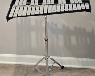 Note Concert Bell Lyre Glockenspiel Percussion Instrument with Stand