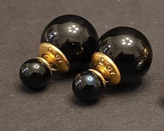 Christian Dior Tribales Earrings  Black Pearls