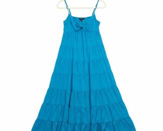 Ann Taylor Silk Tiered Maxi Dress