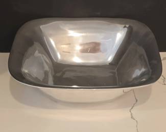 HandPolished Aluminum Square Serving Bowl