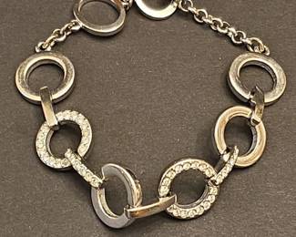 Nic & Syd Swarovski Crystal Circle Link Toggle Bracelet
