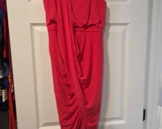 BCBGMAXAZRIA Runway Draped Cocktail Dress