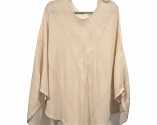 Maje Metallic Knit Poncho Sweater