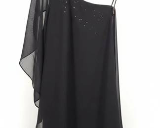MM Couture by Miss Me OneShoulder Sequin Dress with Wavy Pattern