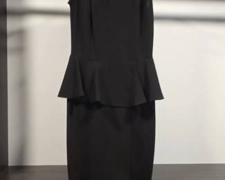 Zara Woman Collection Black Peplum Dress