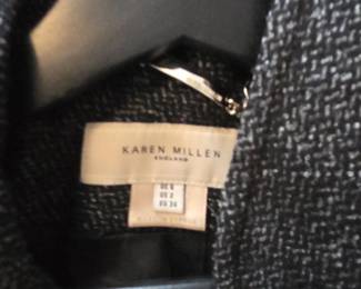 Karen Millen Grey Tweed Tailored Coat third image