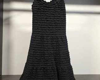 Max Studio Black Tiered Ruffle Dress