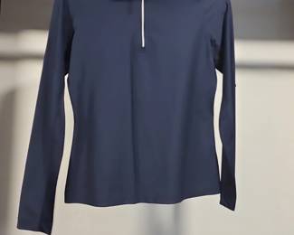 Athleta Womens Navy Blue QuarterZip Performance Pullover