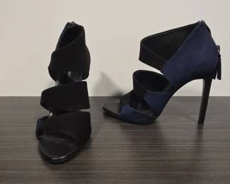 Zara Basic Two Tone Suede High Heel Sandals