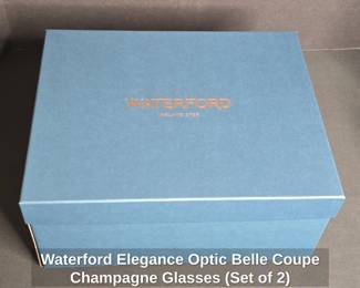 Waterford Elegance Optic Belle Coupe Champagne Glasses Set of  second image