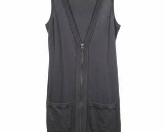 Juicy Couture Sleeveless ZipFront Knit Vest