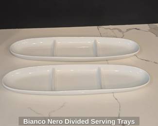 Bianco Nero Divided Serving Trays  