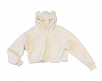 Gilly Hicks Teddy Bear Ear Sherpa Hoodie