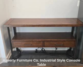 Haverty Furniture Co. Industrial Style Console Table