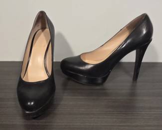 Nine West Black Platform Stiletto Pumps