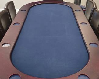 Showdown Poker Tables Oval Poker Table with Chairs second image
