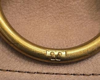 Tory Burch Suede Saddle Bag with GoldTone Ring Logo third image