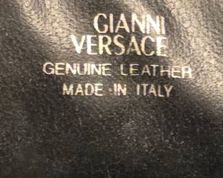Vintage Gianni Versace Houndstooth and Leather Clutch third image