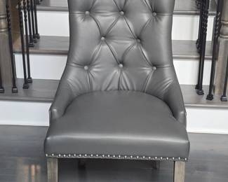 Inspired Home Decor Tufted Dining Chair with Ring Pull Qty 