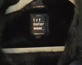 Zara TRF Outerwear Faux Fur Hooded Parka third image