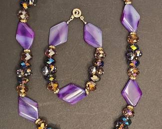 Tenaya Costume Jewelry Necklace and Bracelet Set