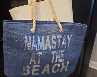 Area Stars Namastay at the Beach Tote Bag