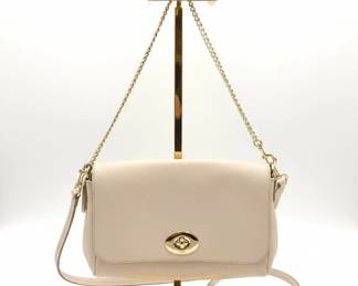 Coach Pebble Leather Turnlock Crossbody Bag