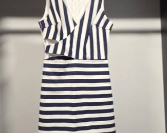 Zara Trafaluc Collection Striped CutOut Dress