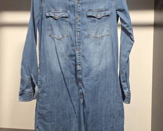 Zara Z Denim Shirt Dress