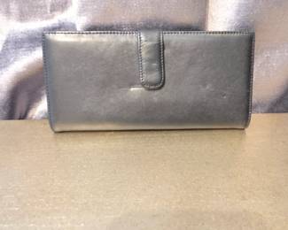 Preview Collection Metallic Wallet with Shoulder Strap