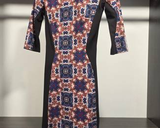 MNG Collection Geometric Patterned Shift Dress