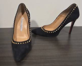 Chaussure Lapin Studded Suede Pumps