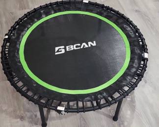BCAN Inch Foldable Fitness Trampoline with Handlebar
