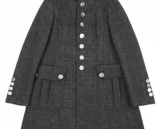 Karen Millen Grey Tweed Tailored Coat