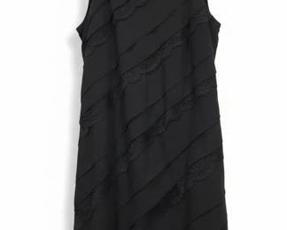 White House Black Market Sleeveless Tiered Lace Dress