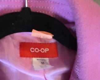 Barneys New York COOP Pink Wool Peacoat third image