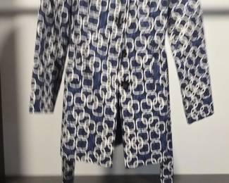 Ann Taylor Petites Geometric Link Print Blazer