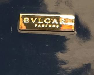 Bvlgari Parfums Navy Blue Patent Cosmetic Pouch second image