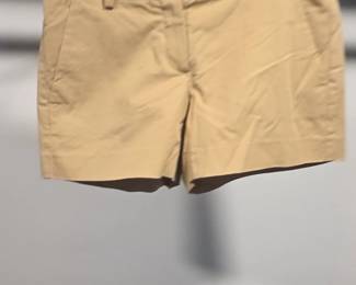 Theory Womens Khaki Tailored Shorts