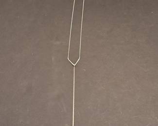 SilverTone Spike YNecklace