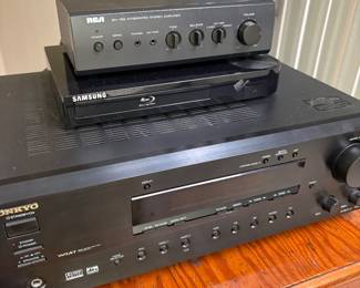 Onkyo receiver, Samsung disc player and more