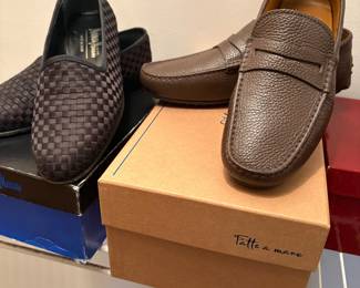 Leather loafers (new - EU size 40) and tuxedo shoes (7.5)
