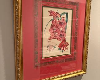 Botanical print - framed