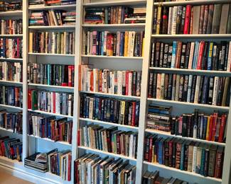 Books - multiple genres, cook books, and gardening books