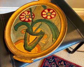 Gold-leaf tray -