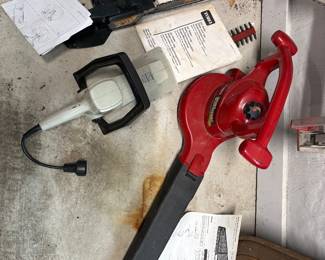 Toro electric blower, Trimmer and chainsaw