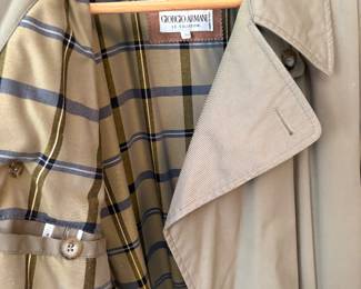 Georgio Armani raincoat - size M-L