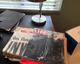 Vintage newspapers and LIFE magazine