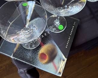 Baccarat martini glasses