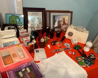 Perfume, picture frames misc
